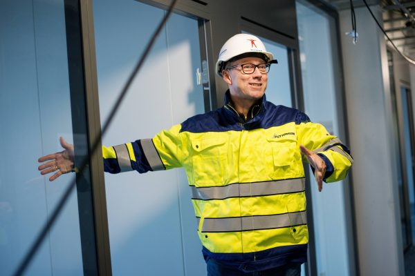 Geir Ivar Pettersen i arbeidsklær og hjelm